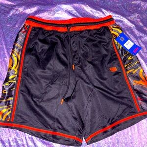 NBA Black & Orange Basketball Shorts